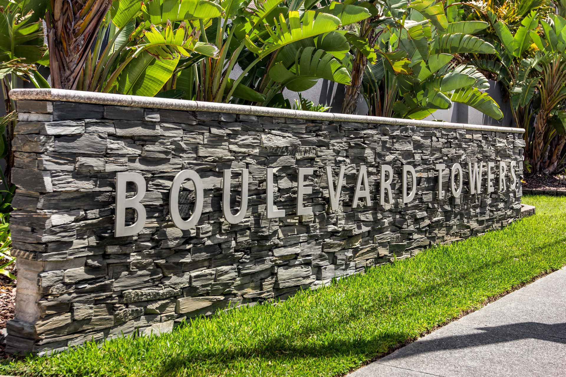 Boulevard Towers Broadbeach Entry Sign