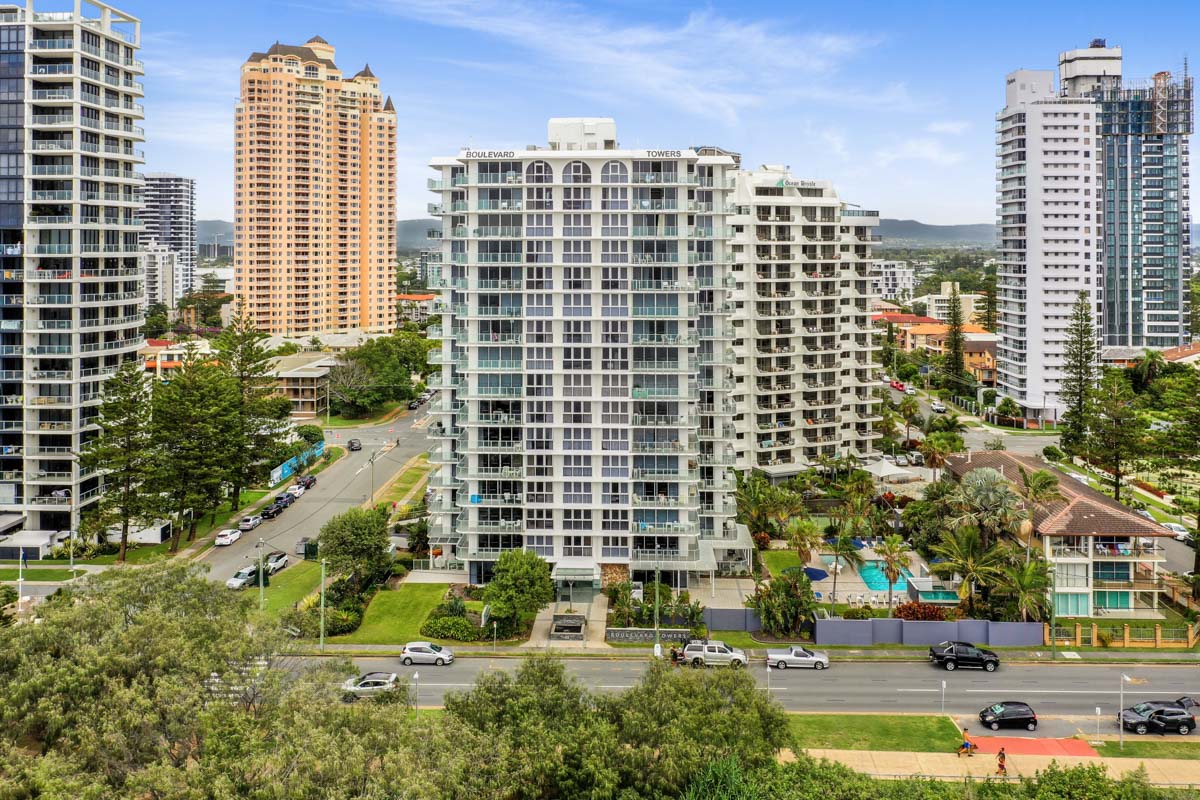 Absolute beach front view